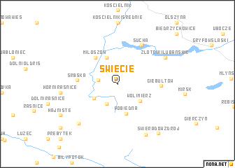 map of Świecie