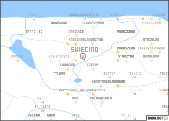 map of Świecino