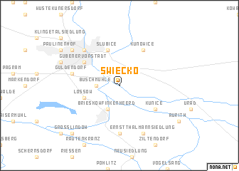 map of Świecko