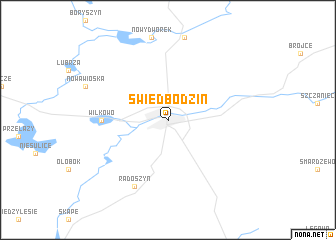 map of Świedbodzin