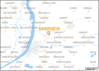 map of Świerkocin