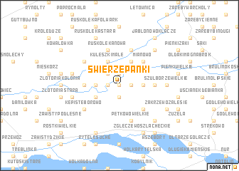 map of Świerże Panki