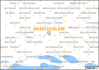 map of Świerże Zielone