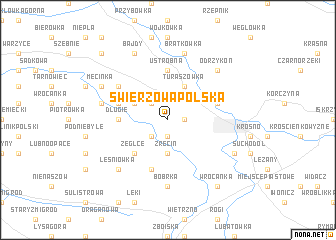 map of Świerżowa Polska