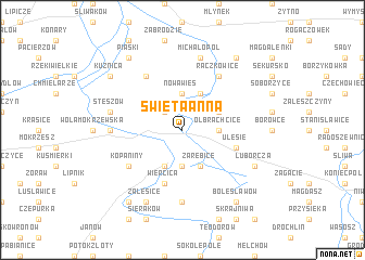 map of Święta Anna