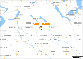 map of Świętajno