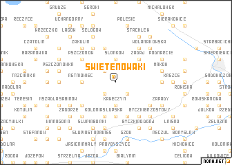 map of Święte Nowaki