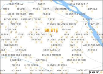 map of Święte