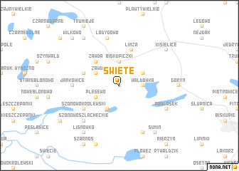 map of Święte