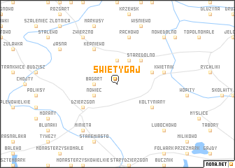 map of Święty Gaj