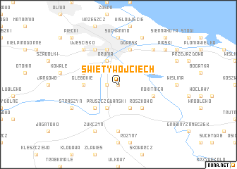 map of Święty Wojciech