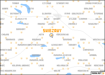 map of Swiezawy