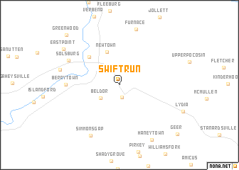 map of Swift Run