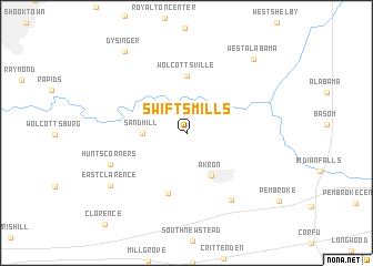 map of Swifts Mills