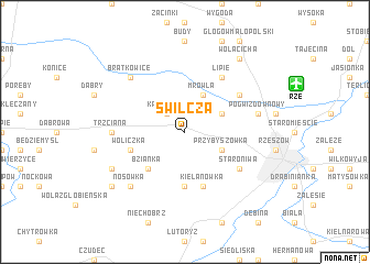 map of Świlcza