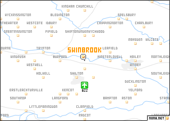 map of Swinbrook