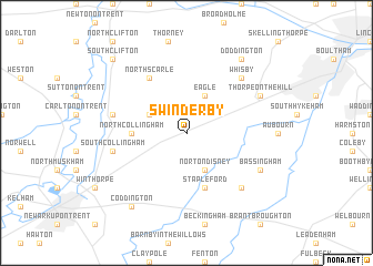 map of Swinderby
