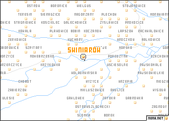 map of Świniarów