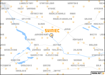 map of Świniec