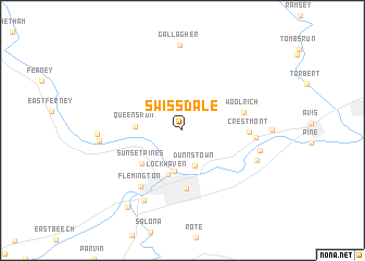 map of Swissdale