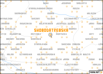 map of Swoboda Trębska