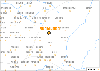 map of Swodi Woro