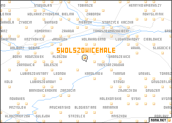 map of Swolszowice Małe