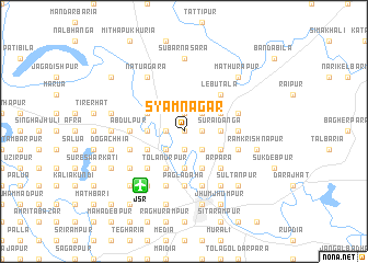 map of Syāmnagar