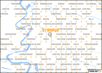 map of Syāmpur