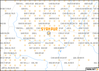 map of Syāmpur