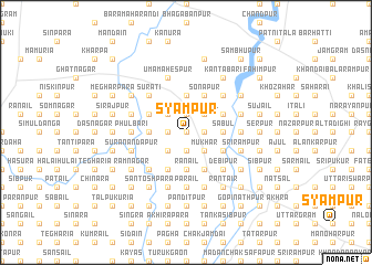 map of Syāmpur