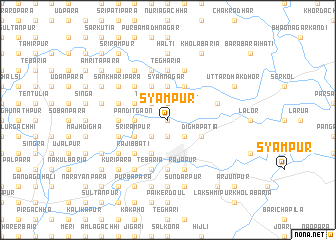 map of Syāmpur