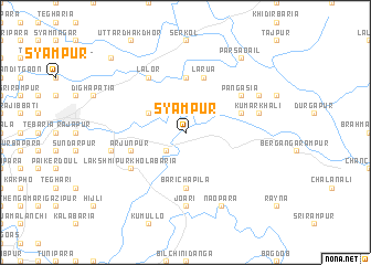 map of Syāmpur