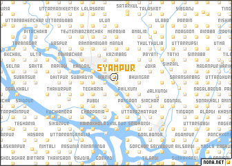 map of Syāmpur