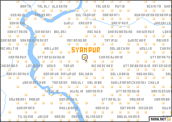 map of Syāmpur