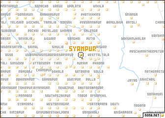 map of Syāmpur