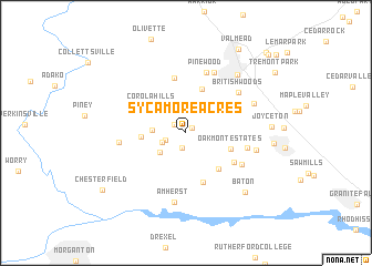 map of Sycamore Acres