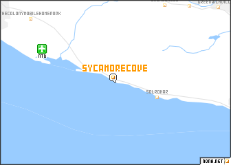 map of Sycamore Cove