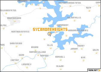 map of Sycamore Heights