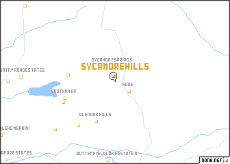 map of Sycamore Hills