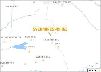 map of Sycamore Springs