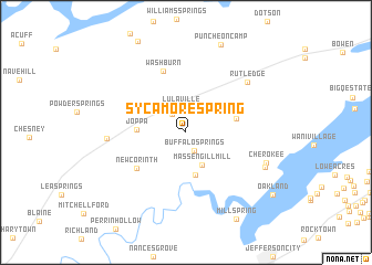 map of Sycamore Spring