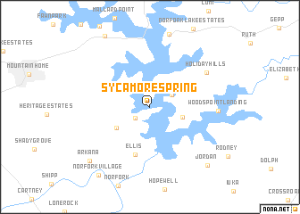 map of Sycamore Spring