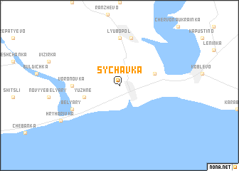 map of Sychavka