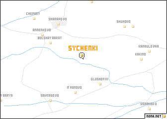 map of Sychënki