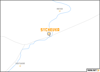 map of Sychëvka