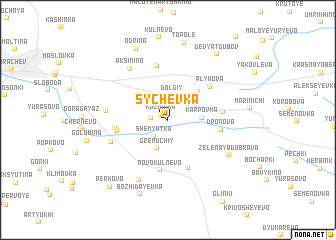 map of Sychëvka