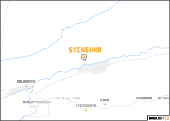 map of Sychëvka