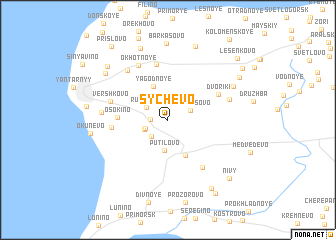 map of Sychevo