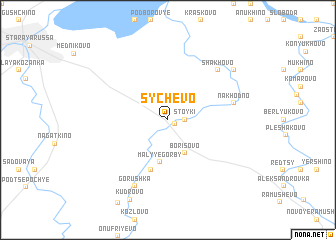 map of Sychëvo